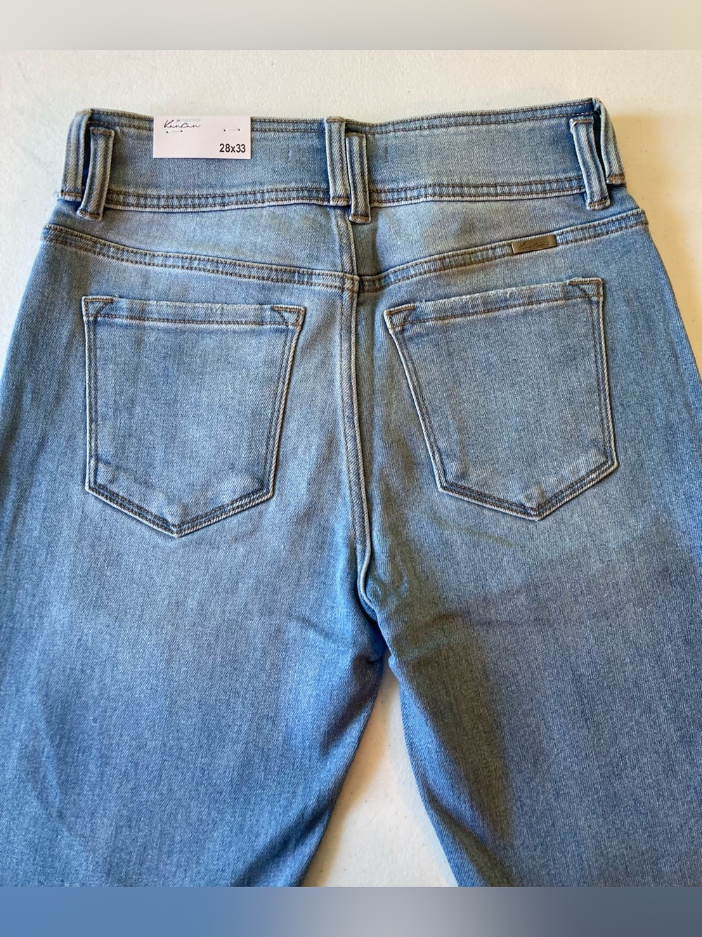 NWT MAURICES KANCAN Ultra High Rise Flare Size 28X33 Double Fringe - Picture 6 of 8